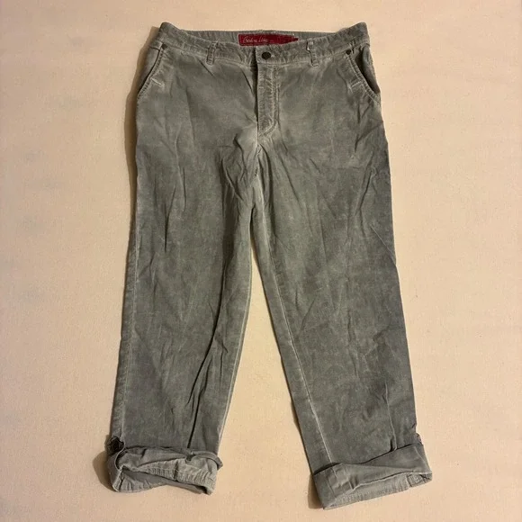 Barbara Lesser Fibers Women's Size 8 Grey Acid Wash Straight Leg Pants Distress - Picture 1 of 8